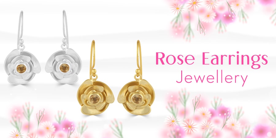 Express Your Love on Rose Day Grab a Pair of Stunning Rose Earrings